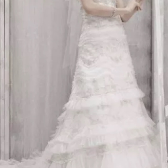 Wedding Dress size 14 w panel - Picture 4 of 4